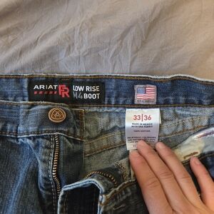 3 Pairs Of Mens Ariat Low Rise M4 Bootcut Jean 33x36 Fire Resistant $25 Each